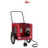 Pet Bike Trailer - Red and Black Oxford Fabric & Iron