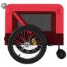 Pet Bike Trailer - Red and Black Oxford Fabric & Iron