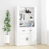 Highboard High Gloss White Engineered Wood Colour high gloss white Quantity in Package 1 