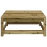 Armless Garden Sofa & Footstool - Impregnated Pine Wood