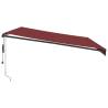 Automatic Retractable Awning Burgundy 500x350 cm | Hipomarket