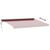 Automatic Retractable Awning Burgundy 500x350 cm | Hipomarket