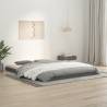 Bed Frame Grey 150x200 cm King Size Solid Wood Pine Colour grey Size 150 x 200 cm 