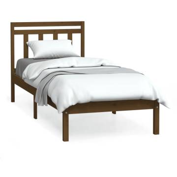 Honey Brown Small Single Bed Frame | Solid Pinewood | HipoMarket