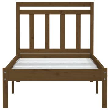 Honey Brown Small Single Bed Frame | Solid Pinewood | HipoMarket