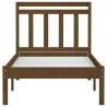 Honey Brown Small Single Bed Frame | Solid Pinewood | HipoMarket