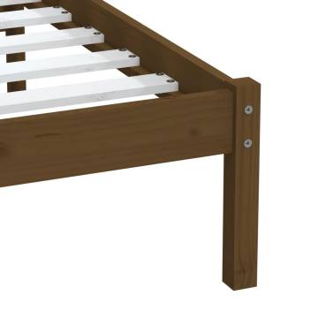 Honey Brown Small Single Bed Frame | Solid Pinewood | HipoMarket