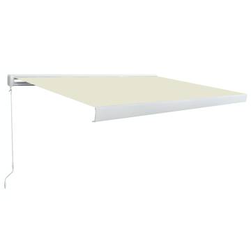 Manual Cassette Awning 300x250 cm Cream - Hipomarket UK