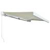 Manual Cassette Awning 300x250 cm Cream - Hipomarket UK