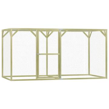 Durable Chicken Cage 1.5x3x1.5m | Impregnated Pinewood