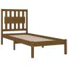 Honey Brown Solid Wood Pine Bed Frame 75x190cm - Small Single