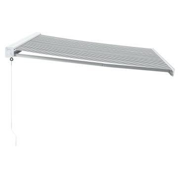 Retractable Awning Anthracite & White 4.5x3 m - Hipomarket