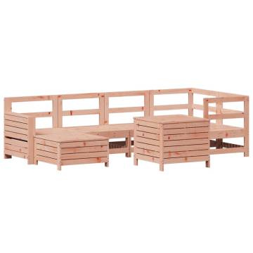 7 Piece Garden Sofa Set - Solid Wood Douglas Fir | HipoMarket