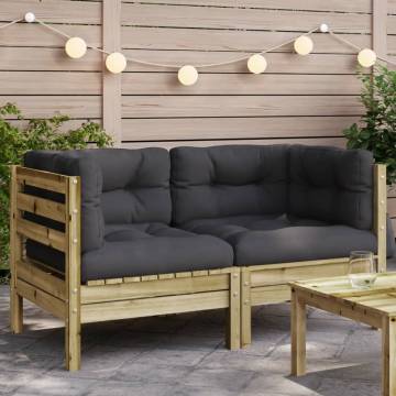 Garden Sofa Corner with Cushions - Stylish Outdoor Seating