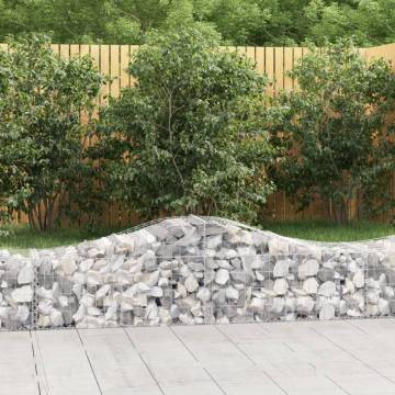 Arched Gabion Baskets - 25 pcs Galvanised Iron | Hipo Market