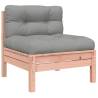 Garden Sofa Armless with Cushions - Solid Douglas Wood