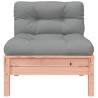 Garden Sofa Armless with Cushions - Solid Douglas Wood