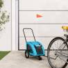 Pet Bike Trailer Blue Oxford Fabric and Iron Colour blue Size 125 x 52 x 53 cm 