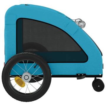 Pet Bike Trailer - Blue Oxford Fabric & Iron | Hipo Market