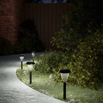 12 Pcs Solar Pathway Lights with Ground Spikes - Illuminate Outdoors