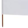 5-Panel Wind Screen Fabric 600x80 cm - Sand White | HipoMarket