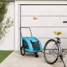 Pet Bike Trailer Blue Oxford Fabric and Iron Colour blue Size 68 x 137 x 72 cm 