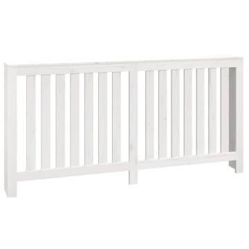 Radiator Cover White 169x19x84 cm - Solid Pine Wood