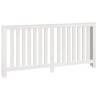 Radiator Cover White 169x19x84 cm - Solid Pine Wood