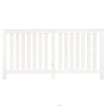 Radiator Cover White 169x19x84 cm - Solid Pine Wood