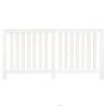 Radiator Cover White 169x19x84 cm - Solid Pine Wood