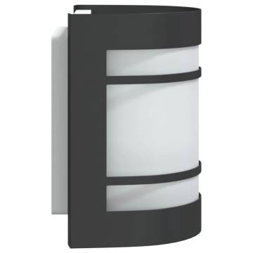 Outdoor Wall Light - Black Stainless Steel | Hipomarket UK