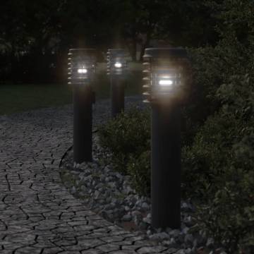 Outdoor Floor Lamp Black - 60 cm Stainless Steel for Gardens