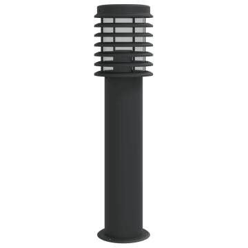 Outdoor Floor Lamp Black - 60 cm Stainless Steel for Gardens