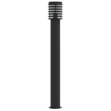 Outdoor Floor Lamp Black 110cm Stainless Steel - Weatherproof