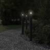 Outdoor Floor Lamp Black 110cm Stainless Steel - Weatherproof