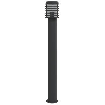 Outdoor Floor Lamp Black 110cm Stainless Steel - Weatherproof