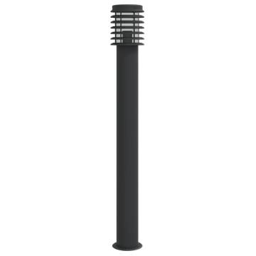 Outdoor Floor Lamp Black 110cm Stainless Steel - Weatherproof