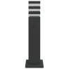 Outdoor Floor Lamps with Outlet - 3pcs Black Aluminium | HipoMarket