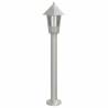 Stylish Outdoor Floor Lamps - 3pcs Silver Stainless Steel 80cm