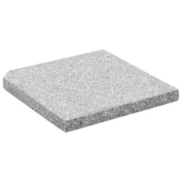 Umbrella Weight Plates 4 PCS Grey Granite Square - 100 kg