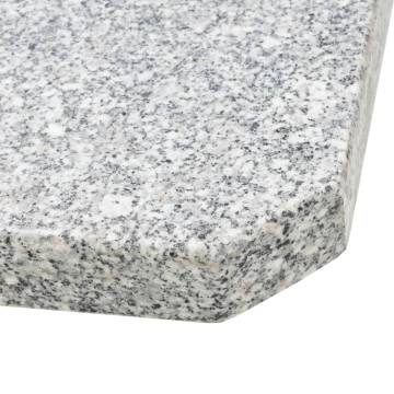 Umbrella Weight Plates 4 PCS Grey Granite Square - 100 kg