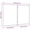 Magnetic Whiteboard Foldable 120x100 cm - Home & Office Use