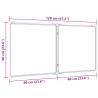 Foldable Magnetic Whiteboard 120x60 cm - Aluminium Frame