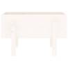 White Garden Planter 62x30x38 cm - Solid Pine Wood