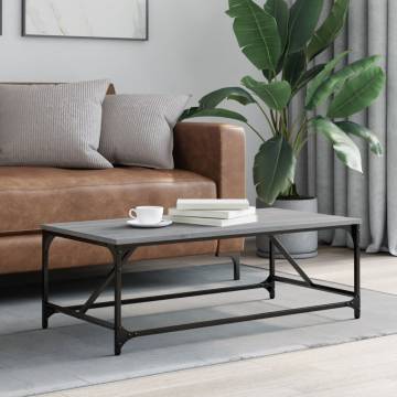 Elegant Grey Sonoma Coffee Table - 100x50x35 cm | HipoMarket