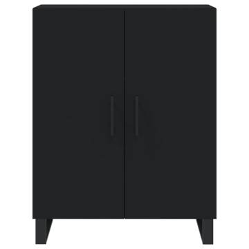 Stylish Highboard in Black - 69.5x34x180 cm | HipoMarket