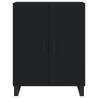 Stylish Highboard in Black - 69.5x34x180 cm | HipoMarket