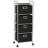 Stylish Shelving Unit with 4 Storage Boxes - Hipomarket