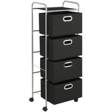 Stylish Shelving Unit with 4 Storage Boxes - Hipomarket