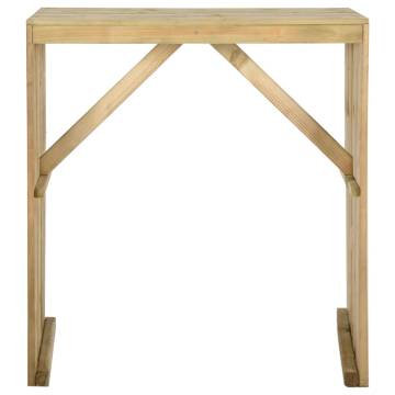 Bar Table 100x60x110 cm - Stylish Impregnated Pinewood